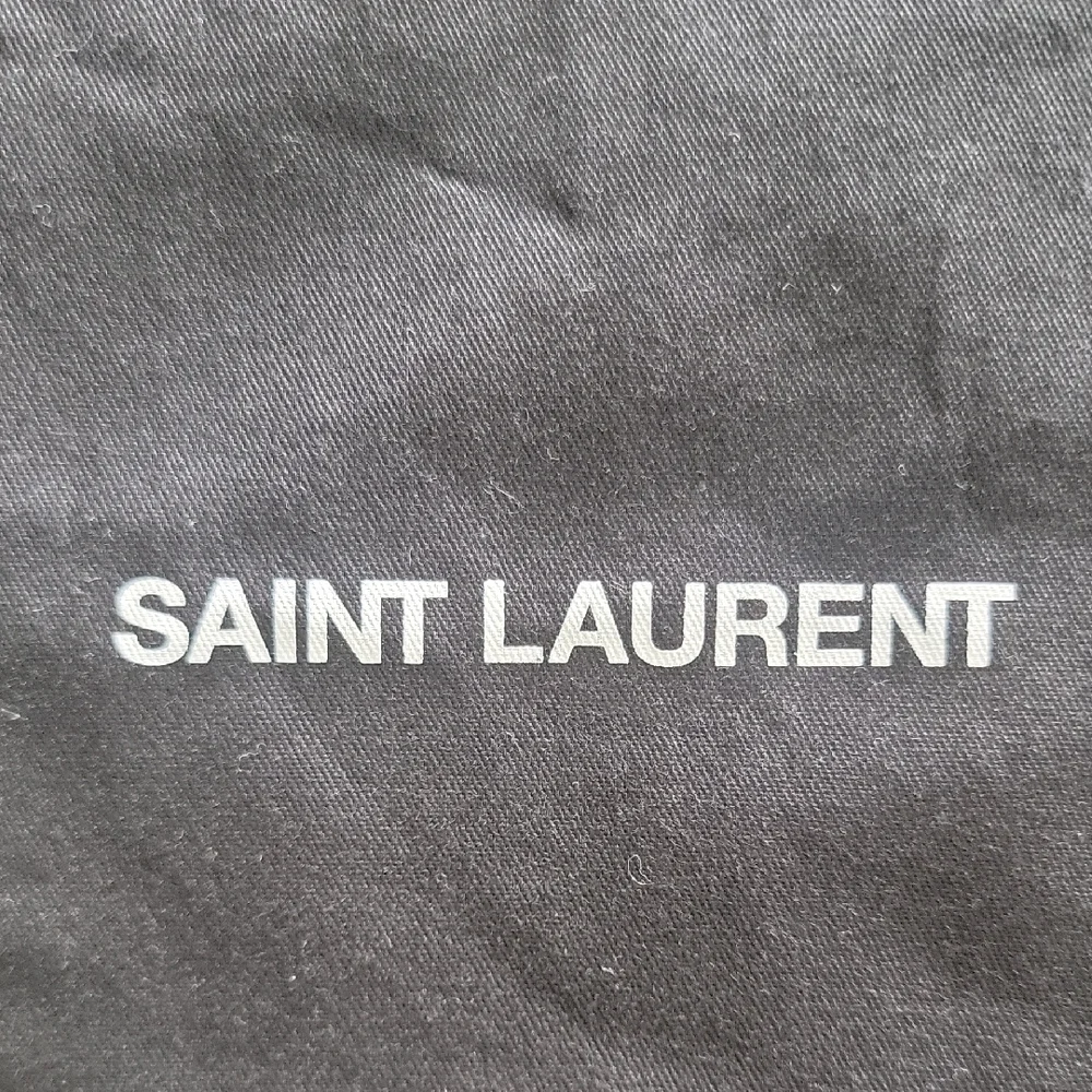 Saint Laurent 2 dua Black Logo Dust Bags - Picture 2 of 6